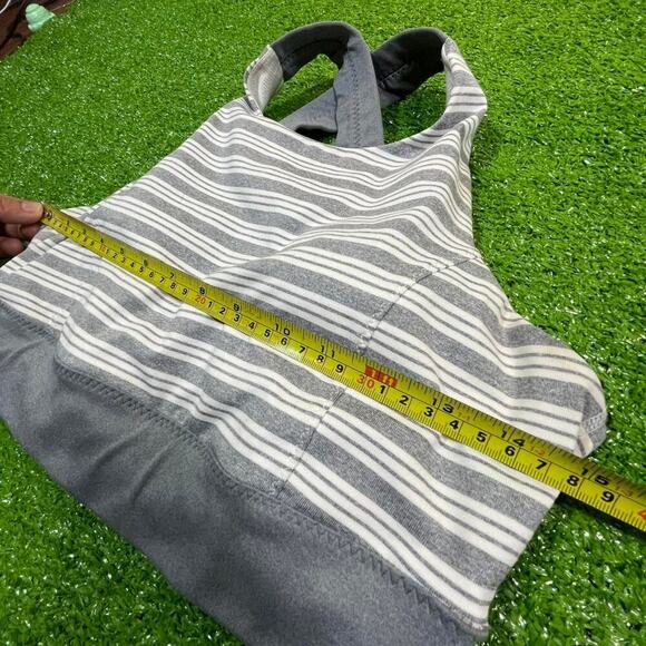 Athleta Womens M Active Padded‎ Sports Bra Stripped Sporty Running Activewear - Picture 2 of 5